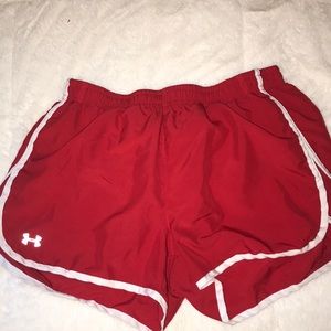 Red Under Armour Running Shorts